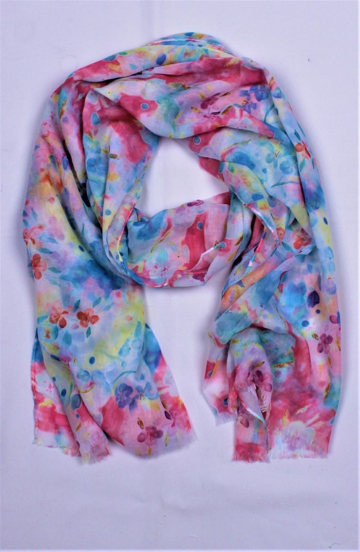 Alice & Lily printed scarf pink Style : SC/5002PNK image 0